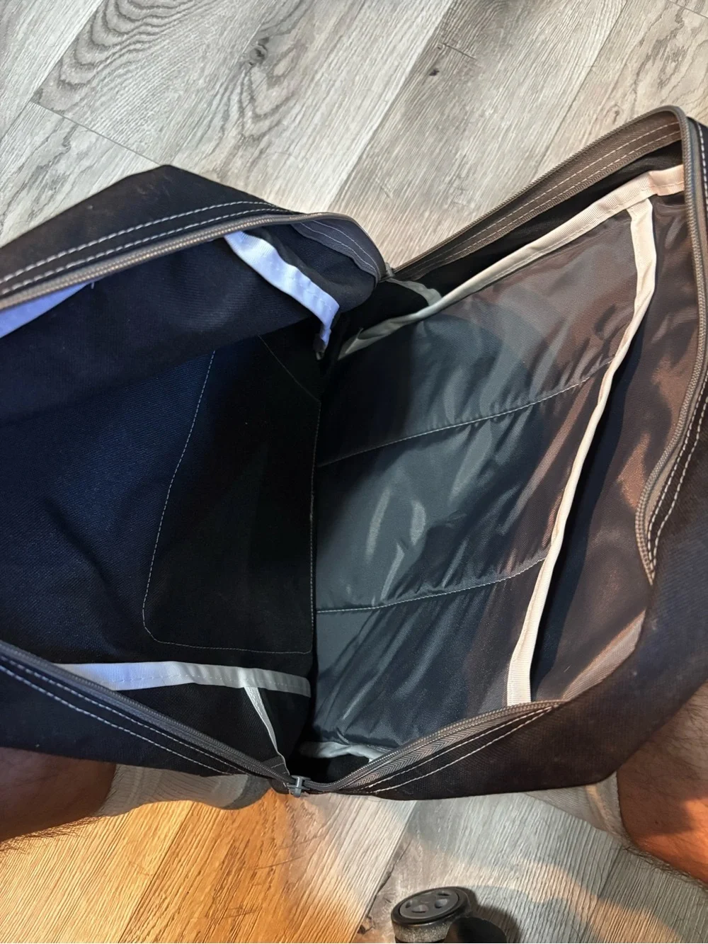 Black Canvas Men's Backpack by Unknown Brand